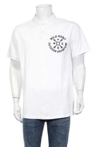 Męski T-shirt JP 1880, Rozmiar L, Kolor Biały, Bawełna, Cena 52,24 zł