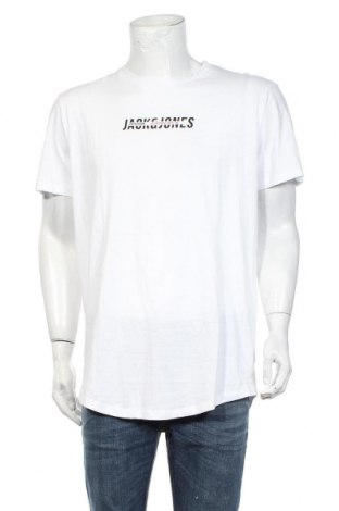 Męski T-shirt Jack & Jones, Rozmiar XL, Kolor Biały, Bawełna, Cena 52,24 zł