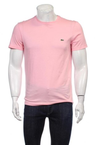 Męski T-shirt Lacoste, Rozmiar S, Kolor Różowy, Bawełna, Cena 177,92 zł