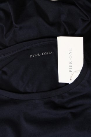 Мъжка тениска Pier One, Размер L, Цвят Син, Памук, Цена 19,84 лв.