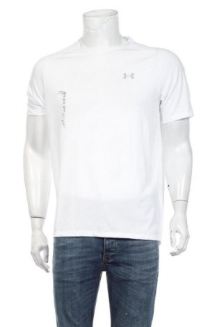 Мъжка тениска Under Armour, Размер M, Цвят Бял, Полиестер, Цена 48,00 лв.