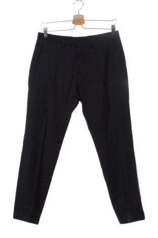 Pantaloni de bărbați Hugo Boss, Mărime S, Culoare Albastru, 85% lână, 11% poliamidă, 4% elastan, Preț 182,04 Lei