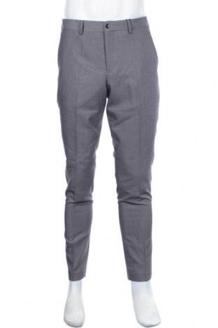 Мъжки панталон Premium By Jack & Jones, Размер L, Цвят Сив, 78% полиестер, 17% вискоза, 5% еластан, Цена 47,52 лв.