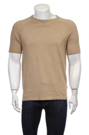 Мъжки пуловер Selected Homme, Размер S, Цвят Бежов, Памук, Цена 41,70 лв.