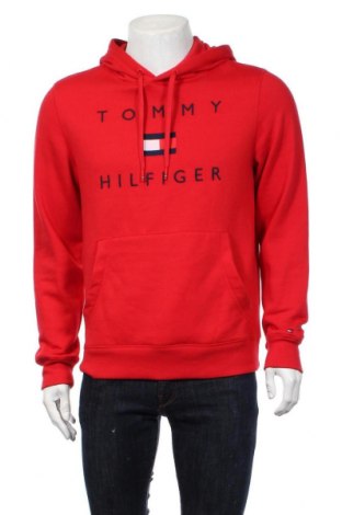 Ανδρικό φούτερ Tommy Hilfiger, Μέγεθος M, Χρώμα Κόκκινο, 55% βαμβάκι, 45% πολυεστέρας, Τιμή 66,50 €