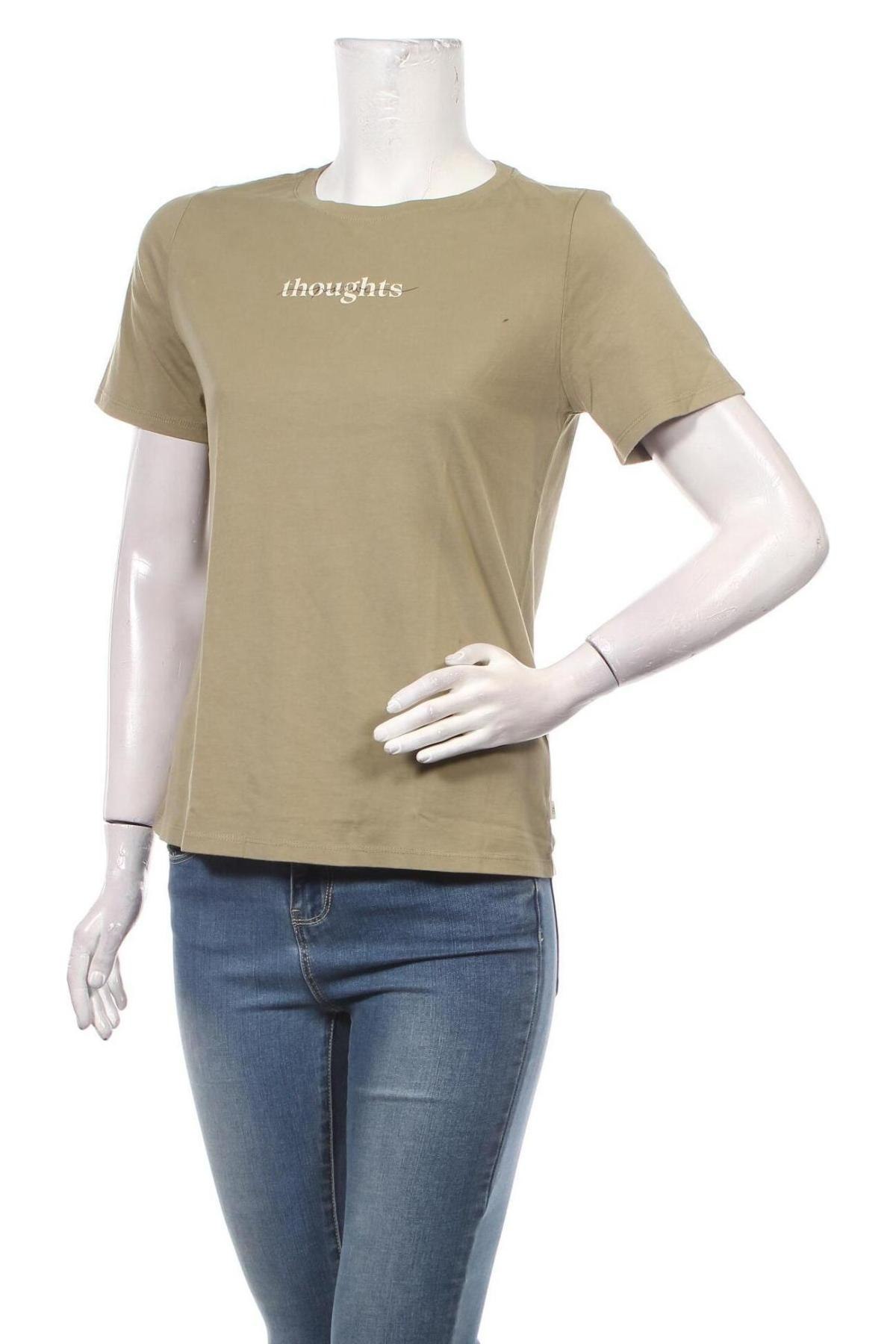 Γυναικείο t-shirt Edc By Esprit, Μέγεθος XS, Χρώμα Πράσινο, 100% βαμβάκι, Τιμή 25,26 €