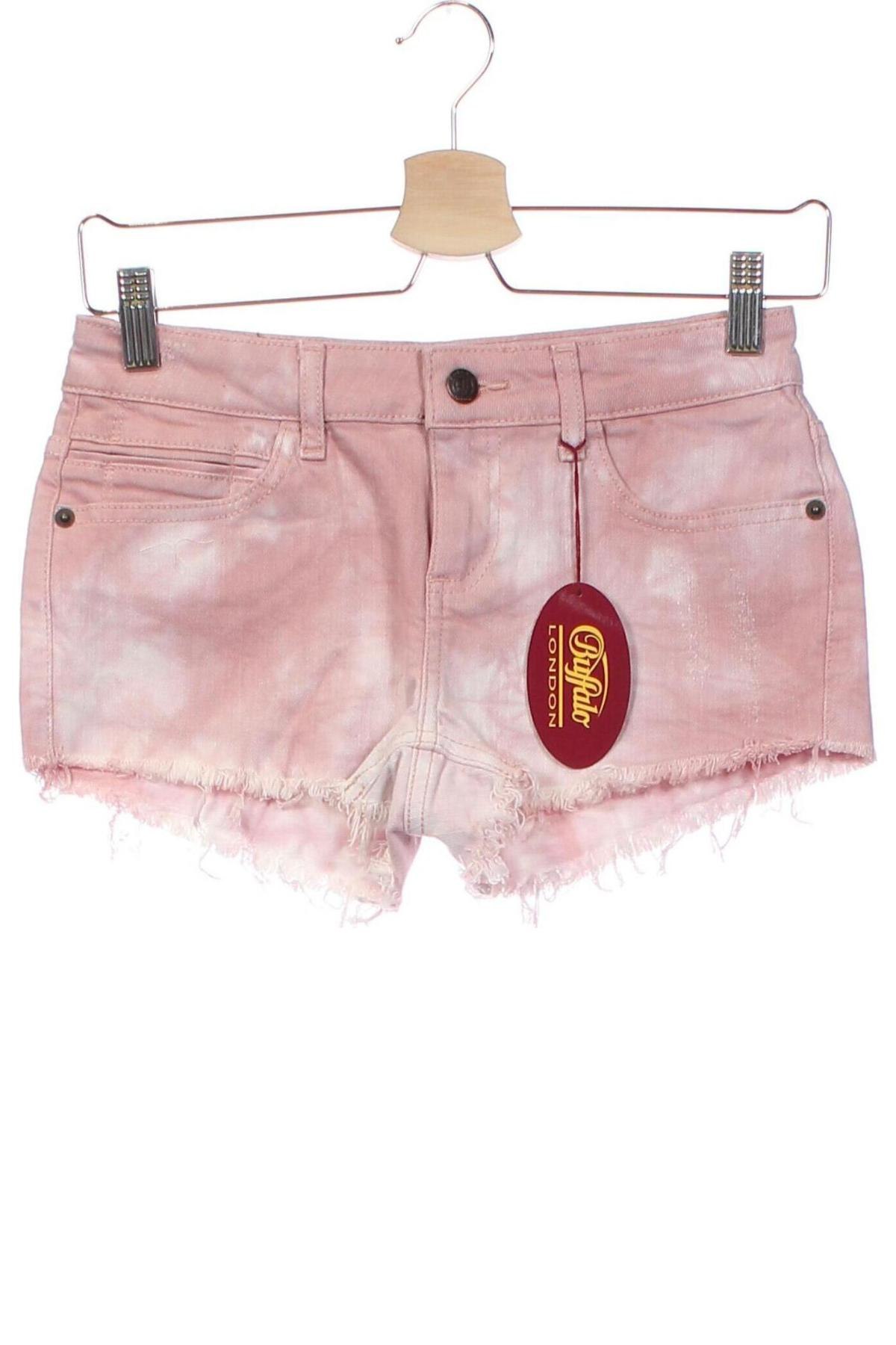 Дамски къс панталон Buffalo, Размер XS, Цвят Розов, Цена 20,65 лв.