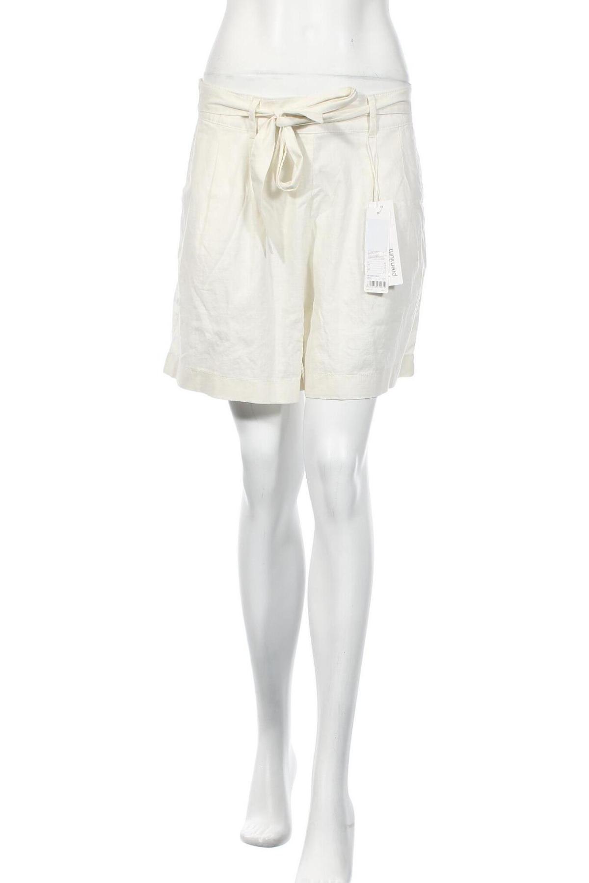 Γυναικείο κοντό παντελόνι Esprit, Μέγεθος M, Χρώμα Εκρού, 55% λινό, 45% βαμβάκι, Τιμή 22,94 €