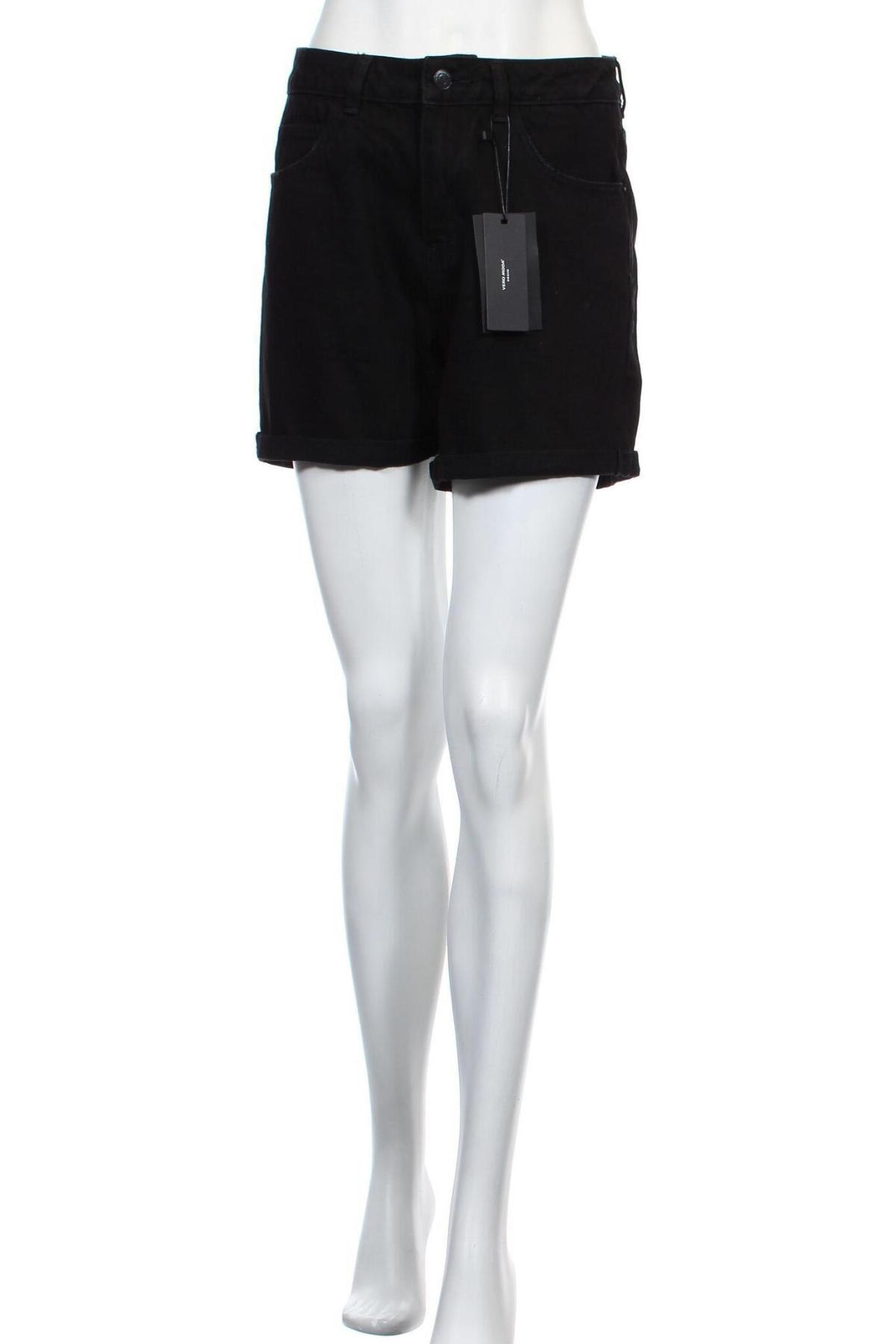 Γυναικείο κοντό παντελόνι Vero Moda, Μέγεθος M, Χρώμα Μαύρο, Βαμβάκι, Τιμή 28,10 €