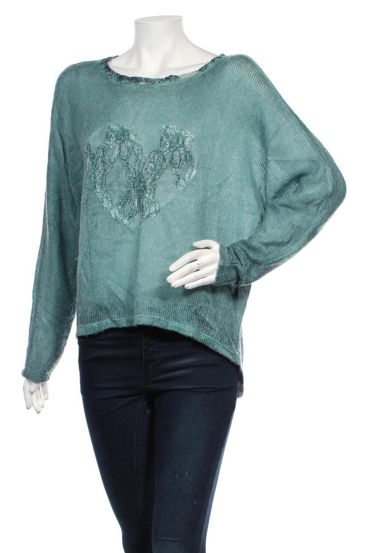 Γυναικείο πουλόβερ Motivi, Μέγεθος XS, Χρώμα Πράσινο, Τιμή 7,28 €