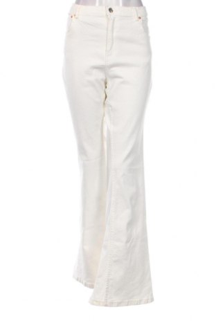 Pantaloni de femei Bershka, Mărime XL, Culoare Ecru, Preț 151,32 Lei