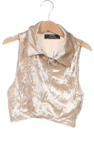 Γυναικείο αμάνικο μπλουζάκι Bershka, Μέγεθος XS, Χρώμα  Μπέζ, Τιμή 1,85 €