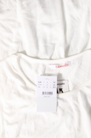 Γυναικείο αμάνικο μπλουζάκι Camaieu, Μέγεθος XL, Χρώμα Λευκό, Τιμή 4,00 €