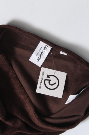 Γυναικείο αμάνικο μπλουζάκι Collusion, Μέγεθος L, Χρώμα Καφέ, Τιμή 3,48 €