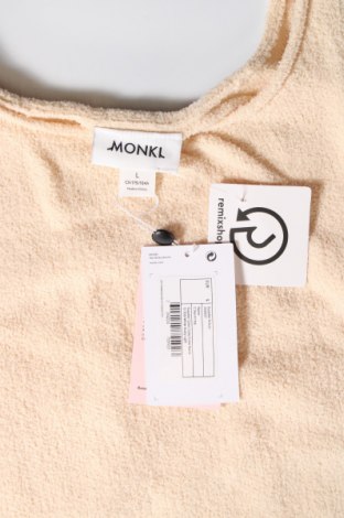 Γυναικείο αμάνικο μπλουζάκι Monki, Μέγεθος L, Χρώμα Εκρού, Τιμή 9,79 €