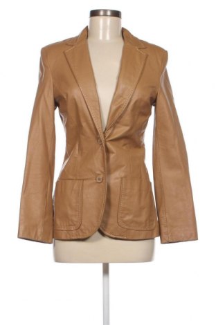 Dámska kožená bunda  Hennes, Veľkosť S, Farba Béžová, Cena  14,17 €