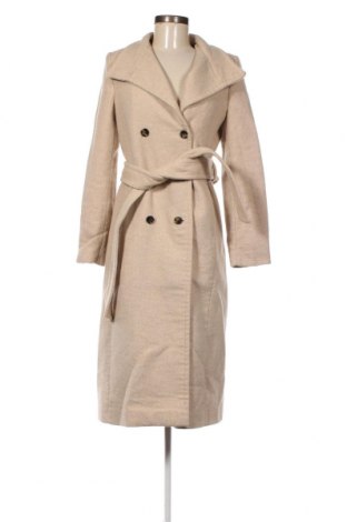 Дамско палто Mango, Размер S, Цвят Бежов, Цена 153,75 лв.