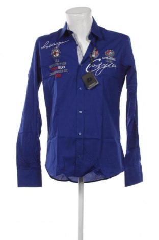 Herrenhemd Cipo & Baxx, Größe M, Farbe Blau, Preis 3,62 €