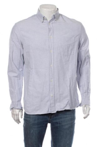 Ανδρικό πουκάμισο H&M L.O.G.G., Μέγεθος M, Χρώμα Μπλέ, Τιμή 7,56 €