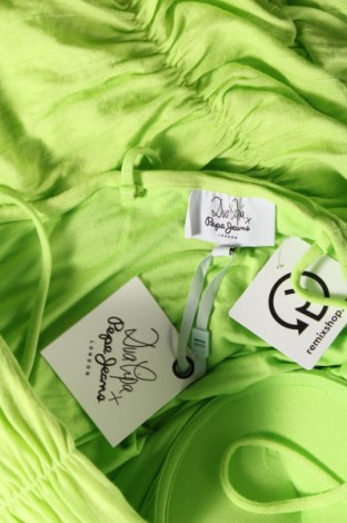 Рокля Dua Lipa x Pepe Jeans, Размер L, Цвят Зелен, Цена 75,25 лв.