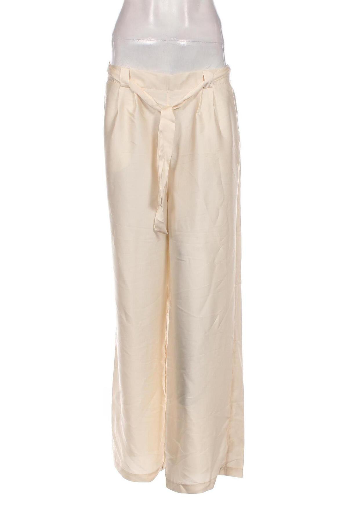 Pantaloni de femei Kiabi, Mărime XL, Culoare Ecru, Preț 31,78 Lei