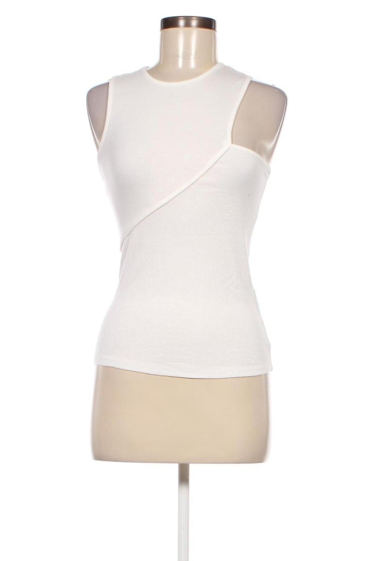 Γυναικείο αμάνικο μπλουζάκι Camaieu, Μέγεθος M, Χρώμα Λευκό, Τιμή 10,82 €