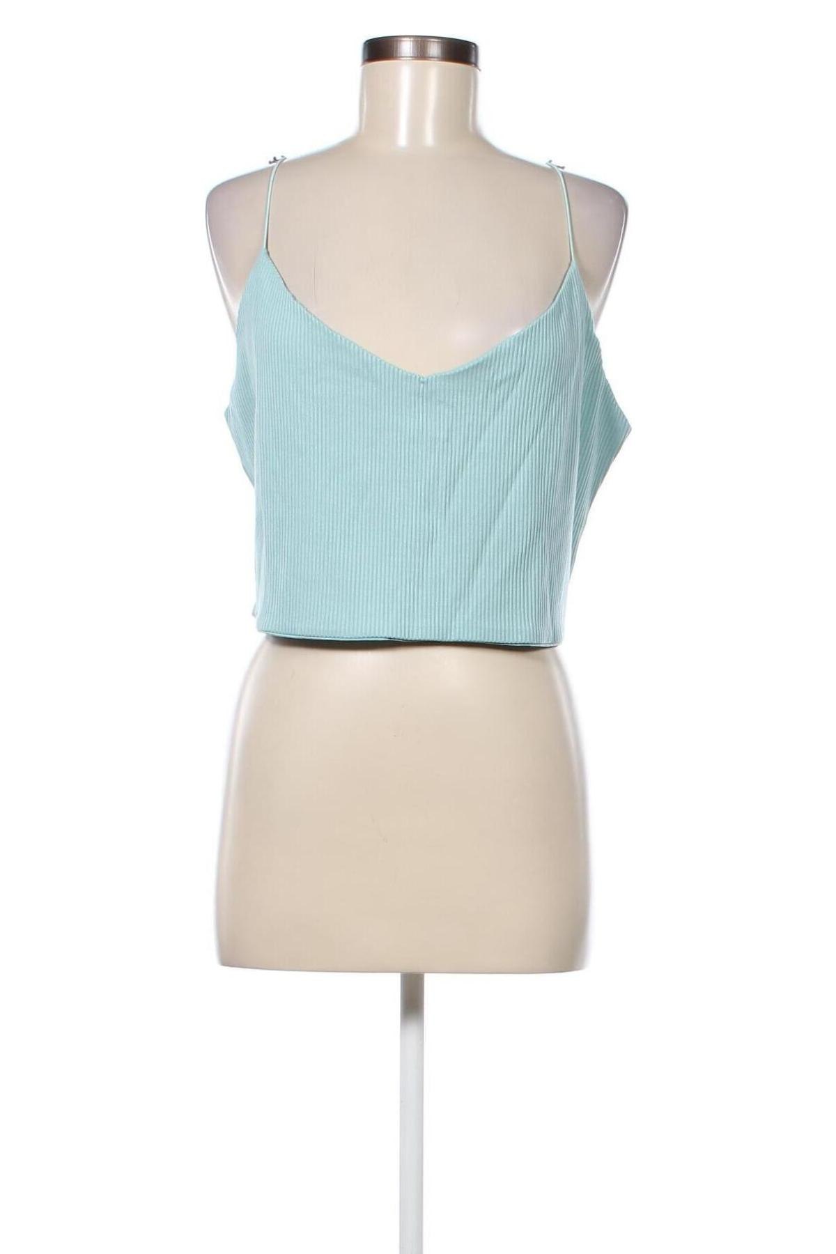 Γυναικείο αμάνικο μπλουζάκι Weekday, Μέγεθος XL, Χρώμα Μπλέ, Τιμή 3,25 €