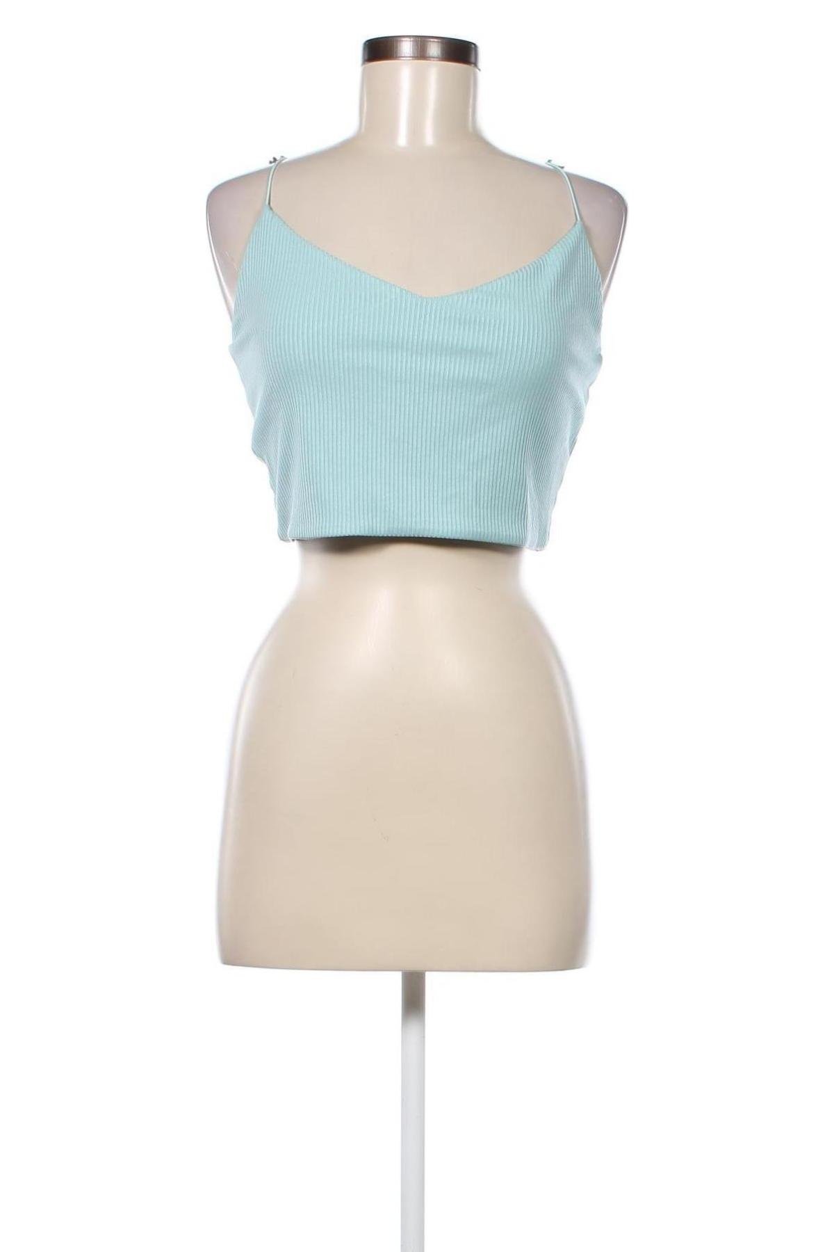 Γυναικείο αμάνικο μπλουζάκι Weekday, Μέγεθος M, Χρώμα Μπλέ, Τιμή 3,46 €