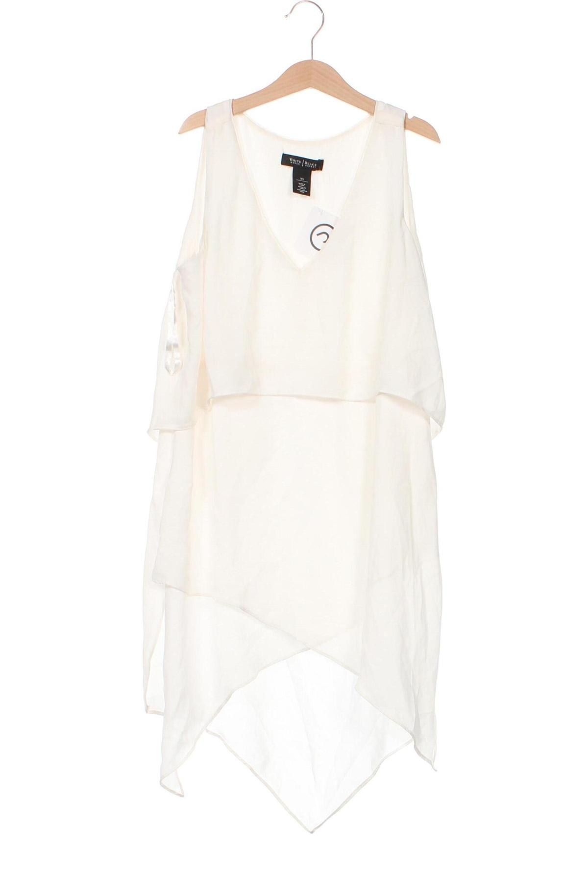 Γυναικείο αμάνικο μπλουζάκι White House / Black Market, Μέγεθος XS, Χρώμα Λευκό, Τιμή 12,37 €