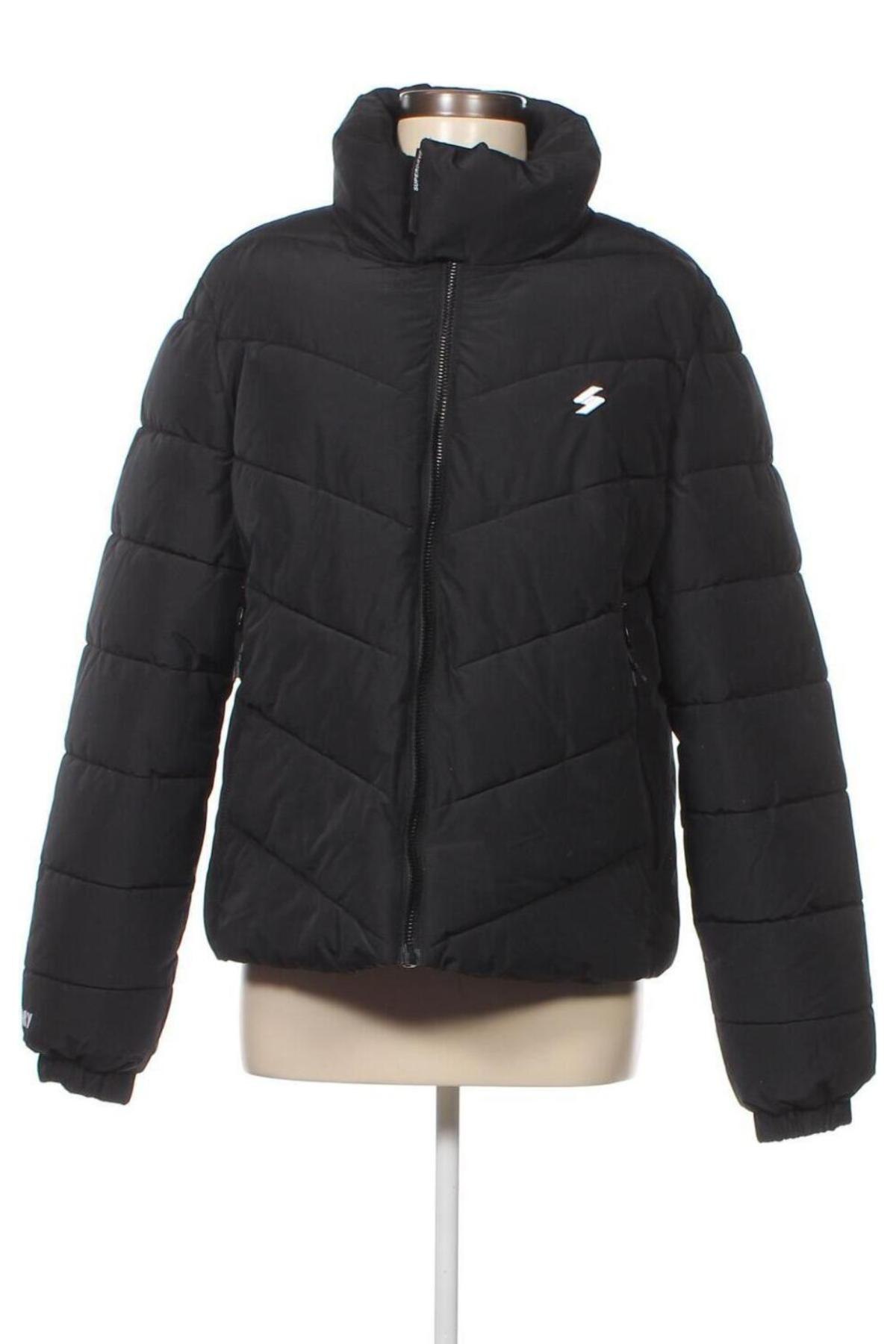 Дамско яке Superdry, Размер XL, Цвят Черен, Цена 65,10 лв.