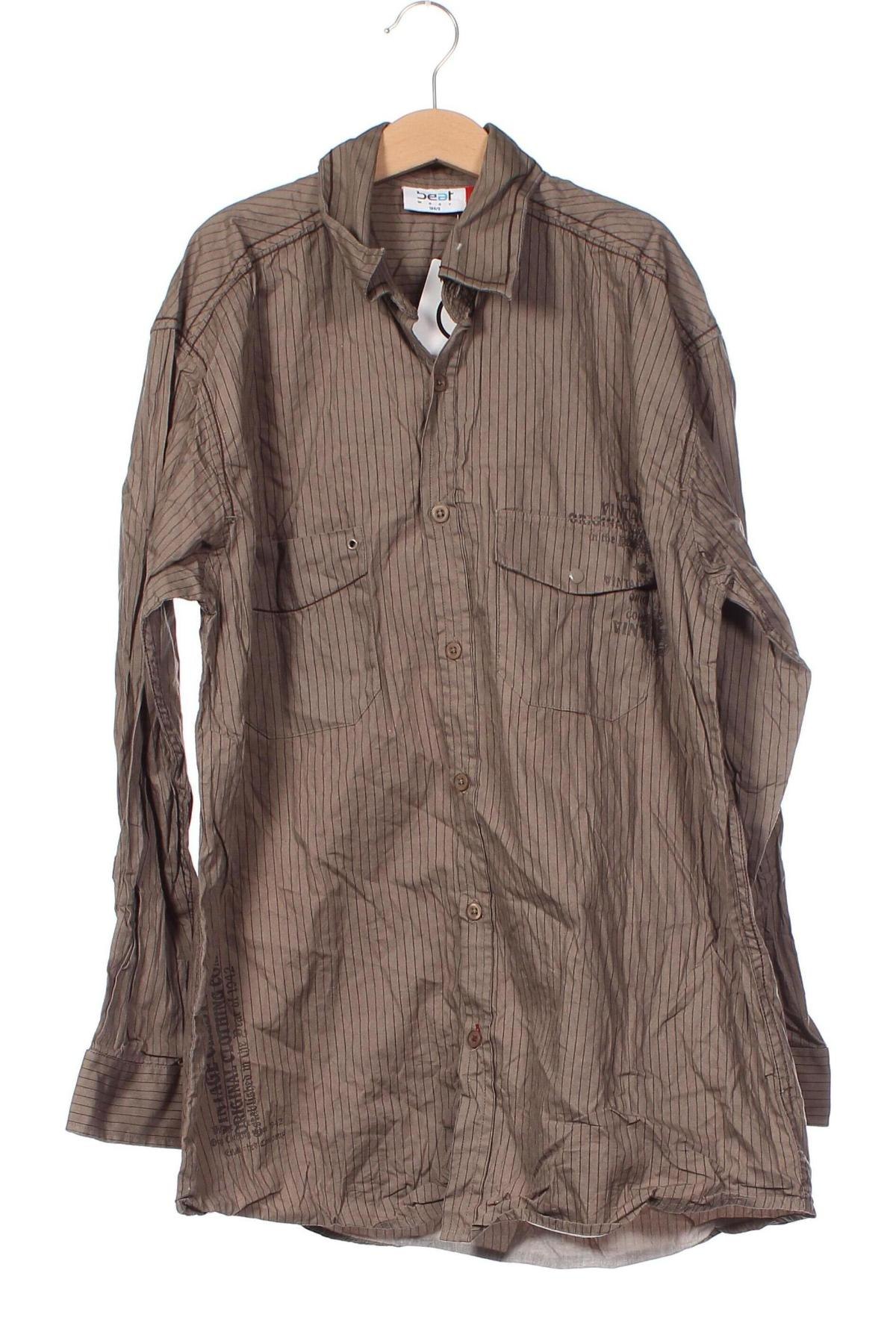 Детска риза Bear, Размер 12-13y/ 158-164 см, Цвят Кафяв, Цена 3,24 лв.