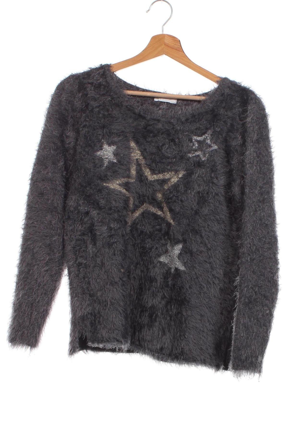 Детски пуловер H&M, Размер 14-15y/ 168-170 см, Цвят Сив, Цена 18,00 лв.