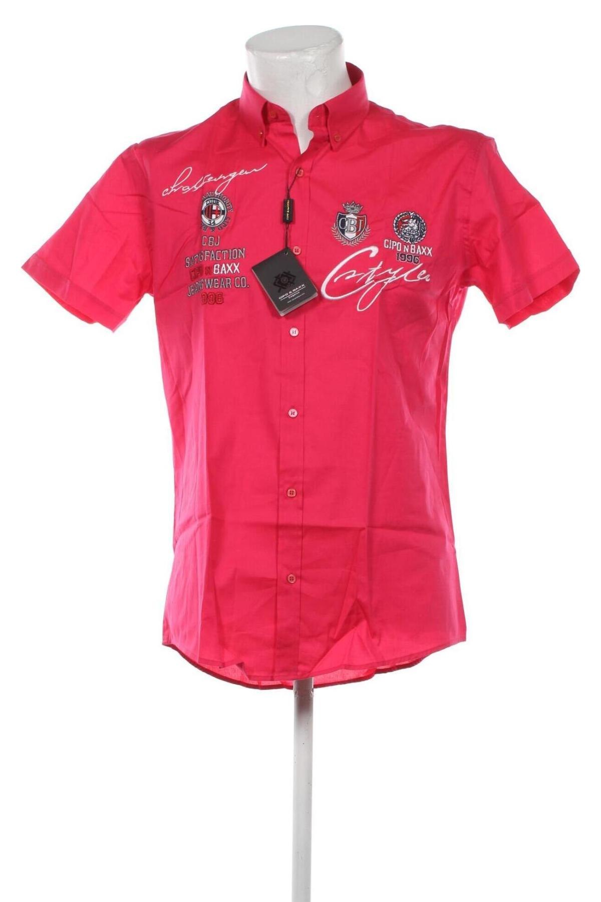 Ανδρικό πουκάμισο Cipo & Baxx, Μέγεθος M, Χρώμα Ρόζ , Τιμή 52,58 €