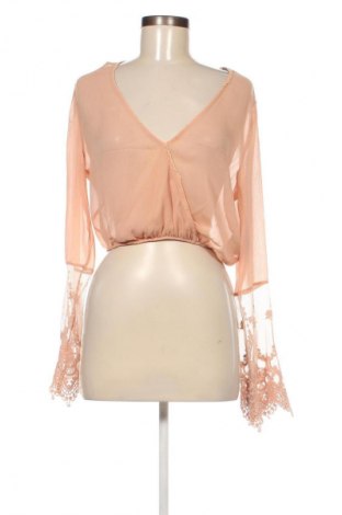 Damen Shirt Bershka, Größe L, Farbe Beige, Preis 3,99 €