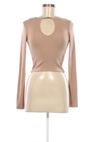 Damen Shirt Bershka, Größe S, Farbe Beige, Preis € 3,99