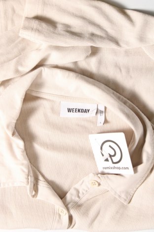 Damen Shirt Weekday, Größe L, Farbe Beige, Preis € 4,99