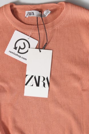 Дамска блуза Zara, Размер S, Цвят Оранжев, Цена 27,99 лв.