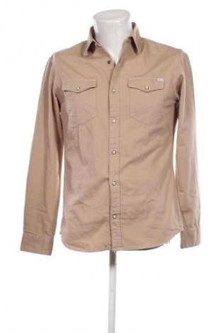 Herrenhemd Jack & Jones, Größe M, Farbe Beige, Preis € 19,49