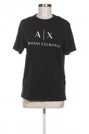 Дамска тениска Armani Exchange, Размер S, Цвят Черен, Цена 72,29 лв.