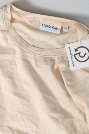 Damski T-shirt Calvin Klein, Rozmiar XXS, Kolor Beżowy, Cena 47,99 zł