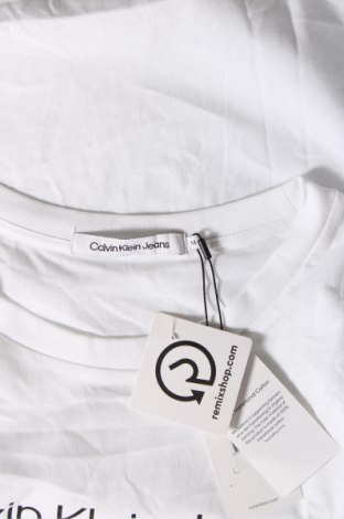 Γυναικείο t-shirt Calvin Klein, Μέγεθος M, Χρώμα Λευκό, Τιμή 27,99 €