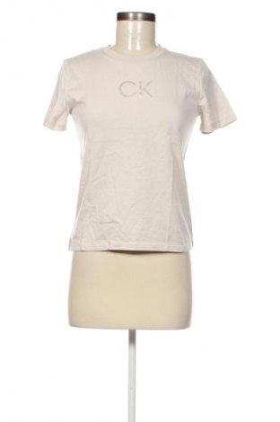 Damski T-shirt Calvin Klein, Rozmiar XXS, Kolor Beżowy, Cena 92,99 zł