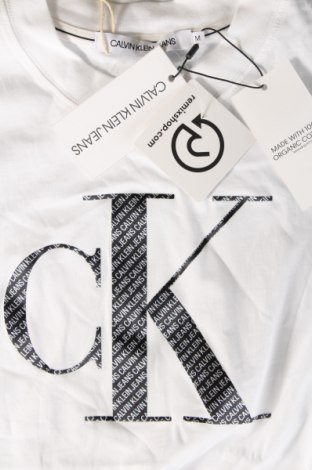 Γυναικείο t-shirt Calvin Klein Jeans, Μέγεθος M, Χρώμα Λευκό, Τιμή 29,99 €