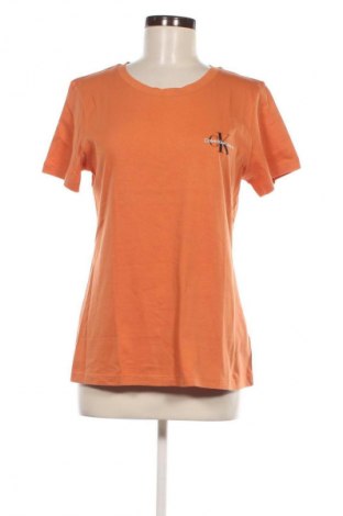 Damen T-Shirt Calvin Klein Jeans, Größe L, Farbe Orange, Preis € 21,49