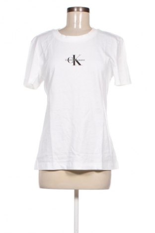 Γυναικείο t-shirt Calvin Klein Jeans, Μέγεθος S, Χρώμα Λευκό, Τιμή 23,99 €