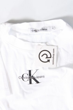 Tricou de femei Calvin Klein Jeans, Mărime XS, Culoare Alb, Preț 253,49 Lei