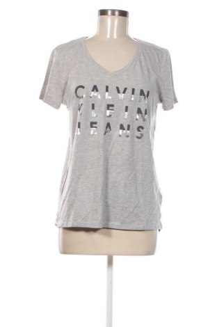 Damen T-Shirt Calvin Klein Jeans, Größe M, Farbe Grau, Preis € 46,65