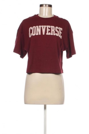 Γυναικείο t-shirt Converse, Μέγεθος XS, Χρώμα Κόκκινο, Τιμή 20,99 €