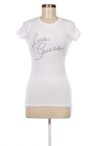 Γυναικείο t-shirt Guess, Μέγεθος XS, Χρώμα Λευκό, Τιμή 24,49 €