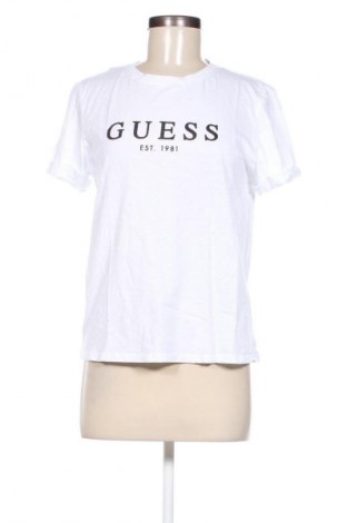 Γυναικείο t-shirt Guess, Μέγεθος M, Χρώμα Λευκό, Τιμή 24,49 €